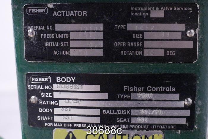 Used Fisher V500 1" Vee Ball Valve #38688