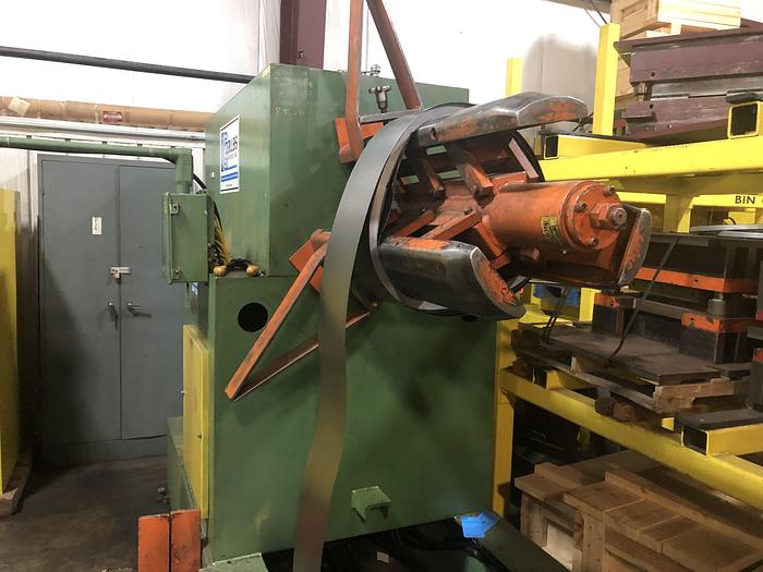 Used 30" X .050 x 12,000 LB DALLAS SERVO FEED LINE W/UPENDER & COIL CAR