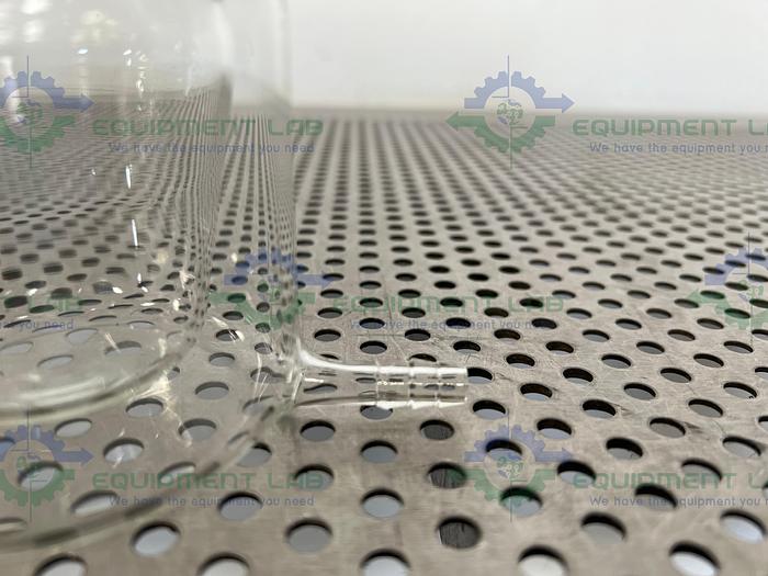 Used Chemglass 125 mL European Style 3-Neck Taper Jacketed Flask 24/40, 14/20