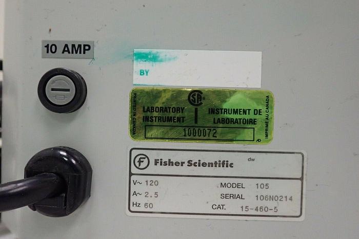 Used Fisher Scientific 15-460-5 Isotemp 105 5L Heated Water Bath