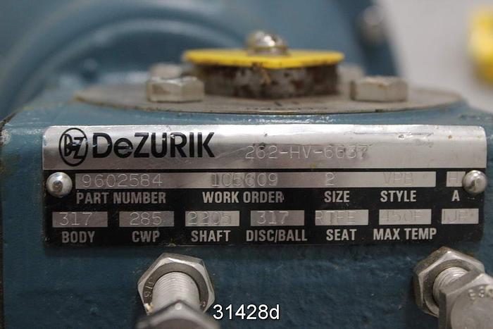 Used Dezurik 262-hv-6637 Dezurik 2" V-Ball Control Valve #31428