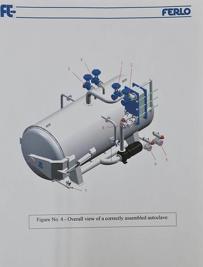 Used 2005 FERLO Retort, Autoclave, Steriliser FE 61P