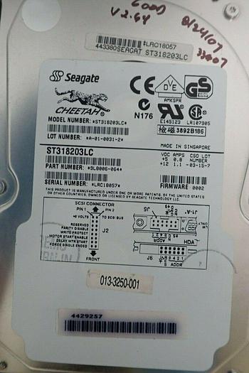 Used Lot of 2 Seagate ST318203LC Cheetah 18.2GB 10K RPM 3.5" SCSI Hard Drives