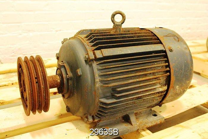 Used Leeson N254T17FB1B 15 HP AC Motor #29635