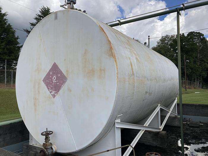 Used Used approximately 15,000 gallon carbon steel horizontal single walled fuel tank