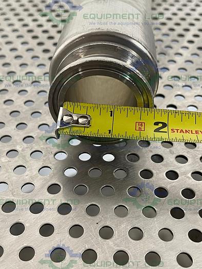 Used Sani Tech  STHT-WR-1500 48" Wire Reinforced Silicone Hose w/1.5" Sanitary Fitting