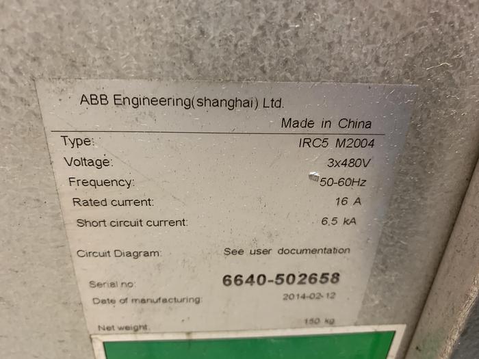 Used ABB IRB 6640 180/2.55 NEW 2014 WITH ARO SPOT WELDING GUN AND REXROTH WELDING CONTROLLER