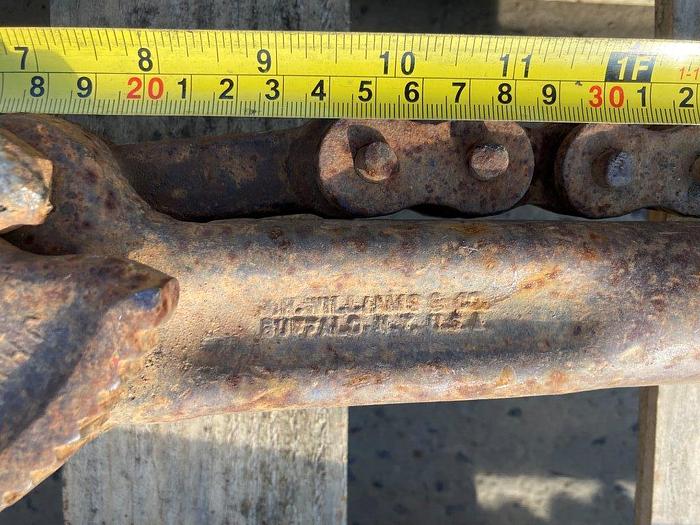 Used J H Williams Vulcan Superior 52" Chain Pipe Wrench