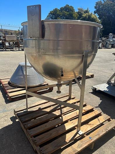 Used Kettle, 80 Gallon, S/st, Jkt, Lee, John Lentz, 40 PSI #S744757