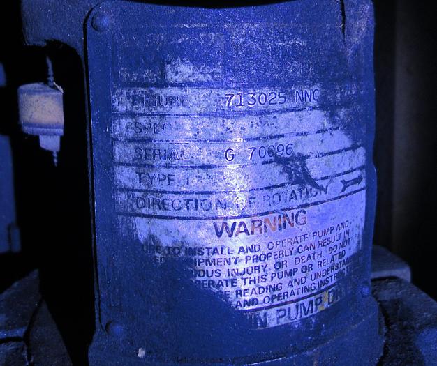 Used Pump, Moyno, 3/4 HP, 1", 316 S/st, Roper, Mdl 731025NNC209, #S618350