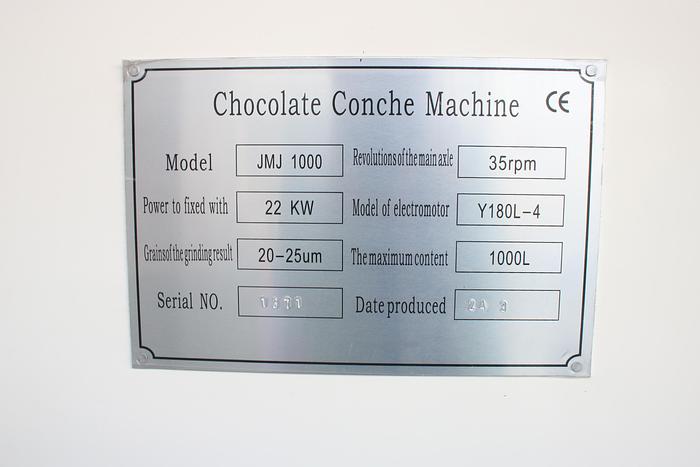 Chocolate Conche Refiner