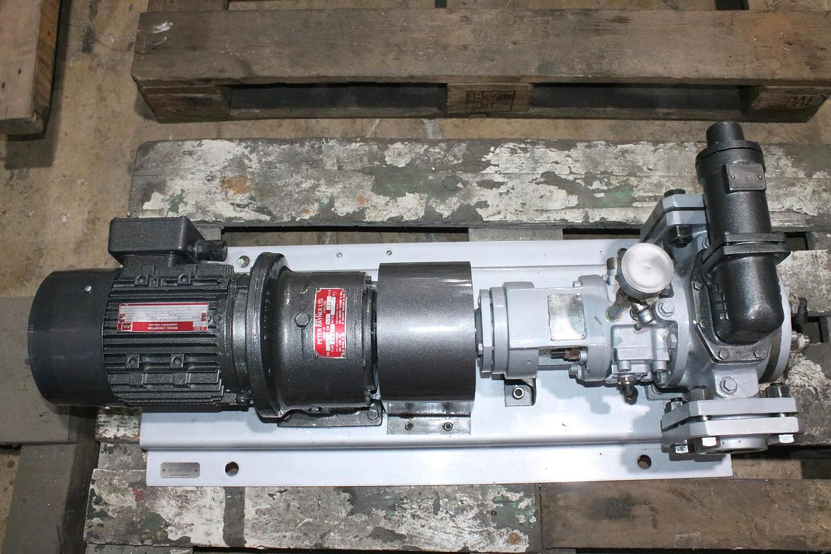 Used Brook Crompton Geared Motor with Peter Rayner Gearbox