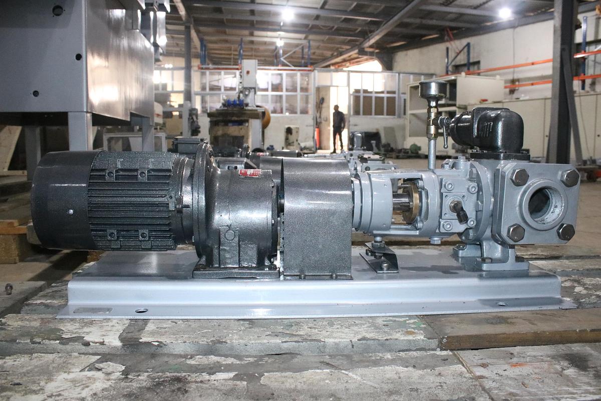 Used Brook Crompton Geared Motor with Peter Rayner Gearbox