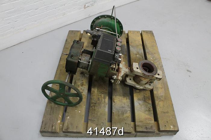 Used Fisher V500 4" Vee Ball Valve, Steel Body #41487