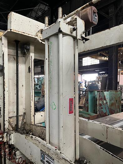 Used 100 GALLON ROSS TRIPLE MOTION MIXER - MODEL PVM-100 - S/S - VACUUM - 2 JACKETED MIX CANS - WITH DISCHARGE RAM