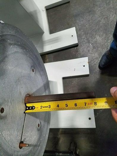 Used PA Industries Motorized Material Stock Reel with Paper Interleaf