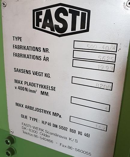 Gebraucht Hydraulische Tafelschere Fasti 509-40-4