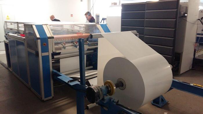 Used 40" (1.01M) CAVALLERI MODEL CT12 SYNCRO ROTARY SHEETER MFG. 2010