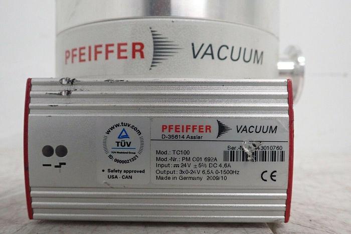 Used Pfeiffer TMH 262 X S DN 100 ISO-K 3P Vacuum Turbo Pump with Controller TC100