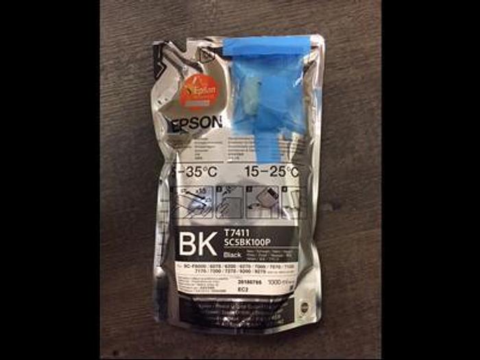 Used 2017 Epson T7411 Black Ultrachrome Ink