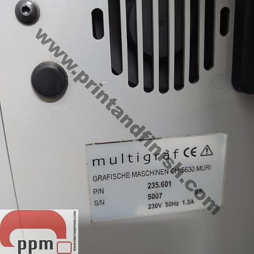 Used Eurofold Multigraf 235 Paper Folder With Foldmaster Stream Delivery & EF 2100 Batch Counter