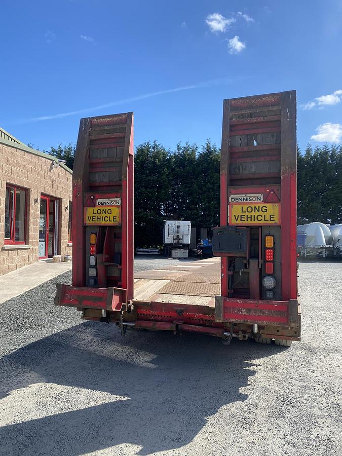 Used 2010 Dennison 4 axle step frame low loader