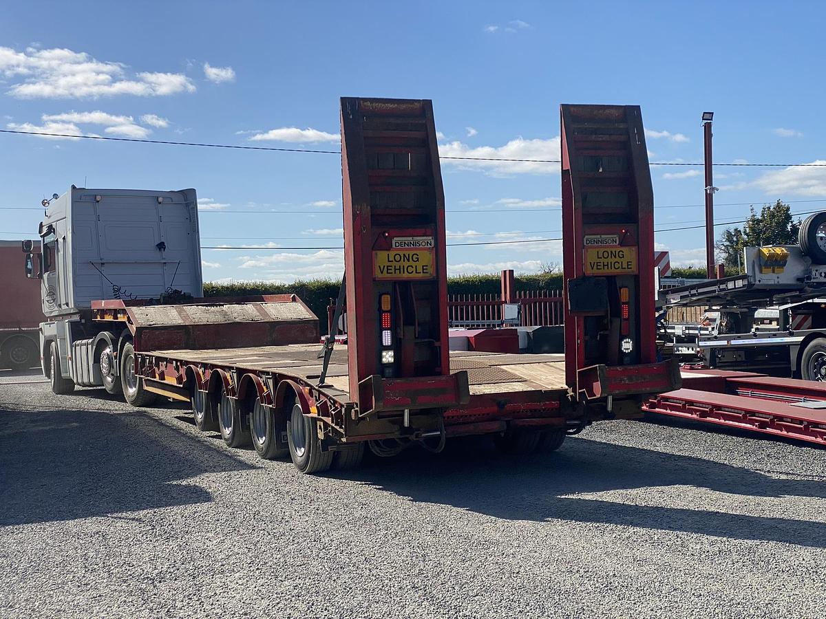 Used 2010 Dennison 4 axle step frame low loader