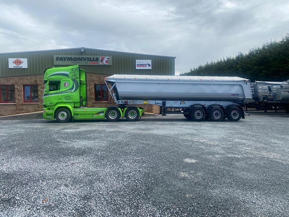 Used New Schmitz tipping trailer,