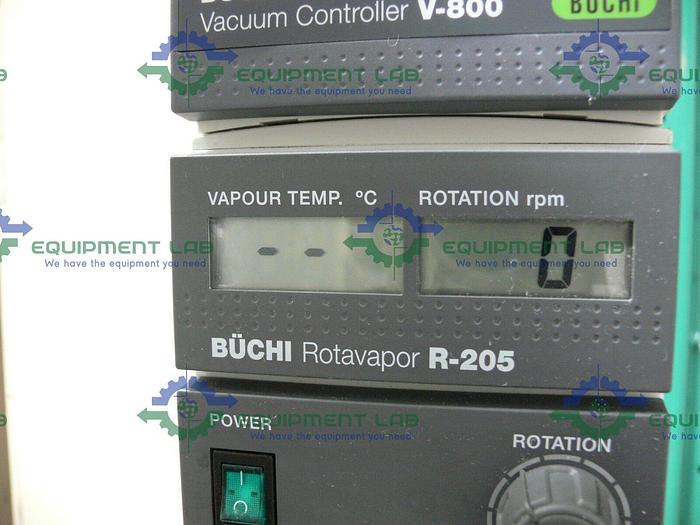 Used Buchi R-205 Rotavapor with Buchi B-490 Oil / WaterBath & V-800 Vacuum Controller