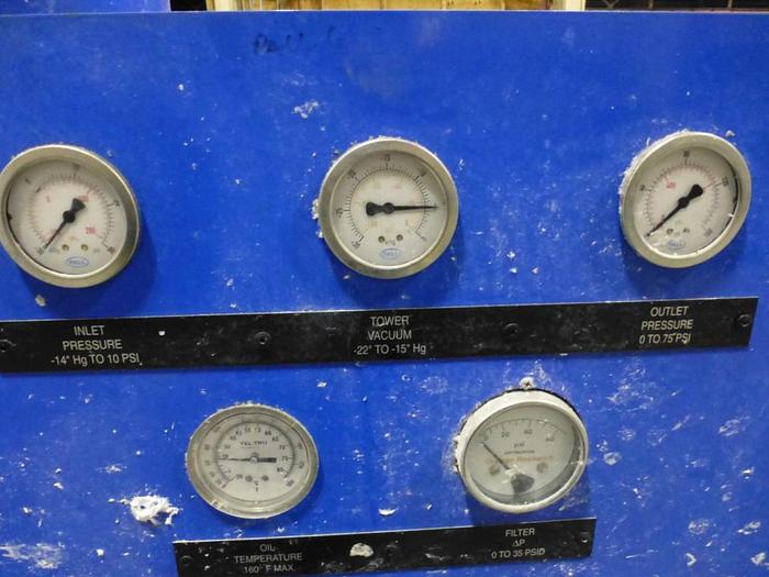 Used PALL LUBRICATION AND HYDRAULIC OIL PURIFIER