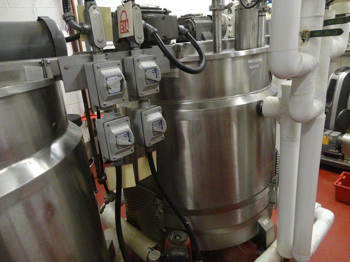 Used Steam Jacketed Tank With Agitation 1000 LB