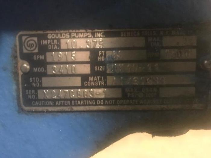 Used GOULDS MDL 34108 X 10 -11 1915 GPM