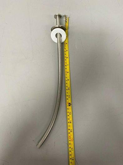 Used Stainless Steel A/SA182 Flange to Sanitary Fitting w/ 17" Dip Tube & 1" SF
