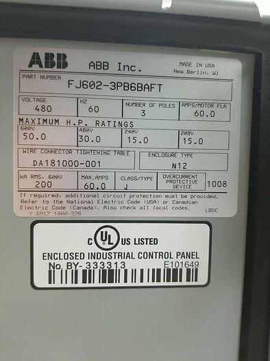 ABB FJ602-3PB6BAFT