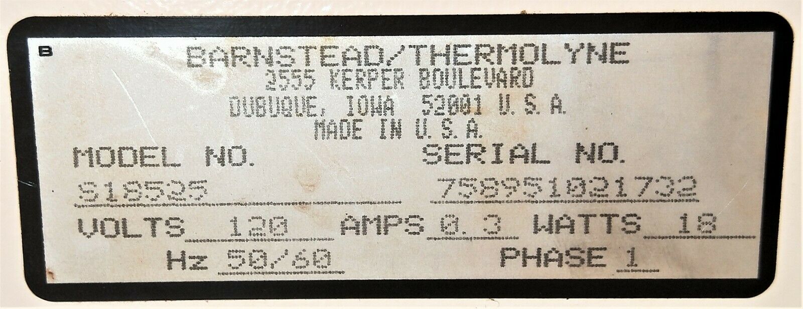 Used Thermolyne Nuova S18525 Magnetic Stirrer (7" x 7" Plate)