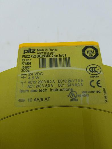 Used Pilz PNOZ XV2 300/24VDC 2n/o 2n/o t Safety Relay