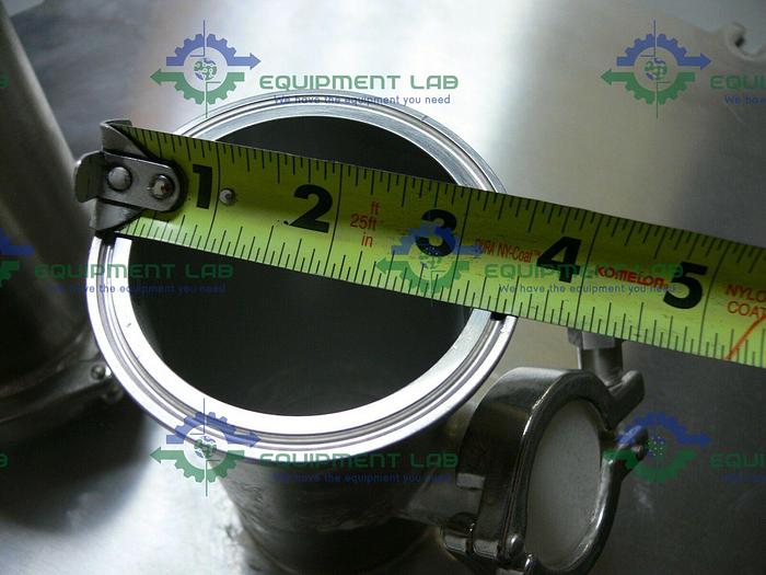 Used Industrial Powder Hopper w/ SEW-Eurodrive SAF67 AM143 Gear Reducer & 1HP Motor