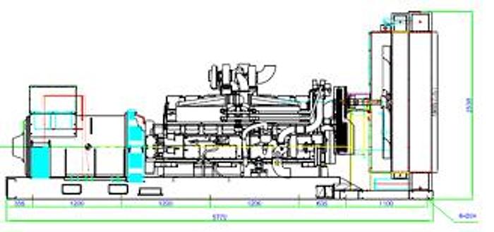 1.29 MW 2019 Cummins KTA50G9 Diesel Generator