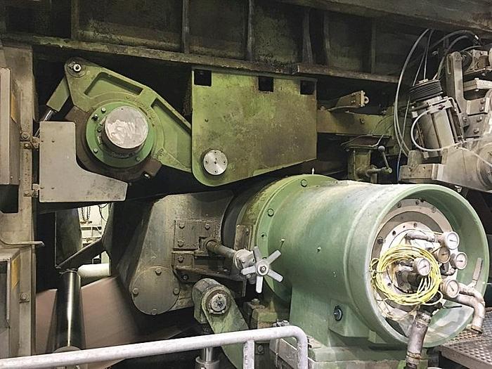 Used 90" (2.30M) REINHARD WET CREPE TISSUE MACHINE  W/YANKEE