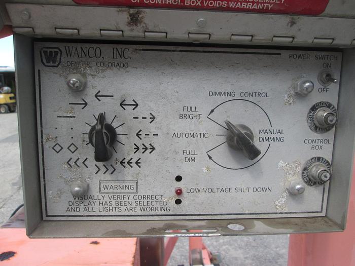 Used Wanco Diesel Powered Arrow Board