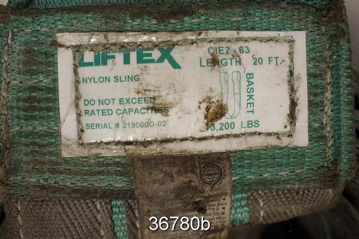 Used Liftex CIE2-63 Basket Sling, 20' Length, 13200 Lb Capacity #36780