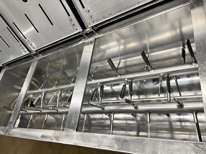 Used USED DEMACO STAINLESS STEEL DOUBLE PADDLE BLENDER, 30 CUBIC FEET