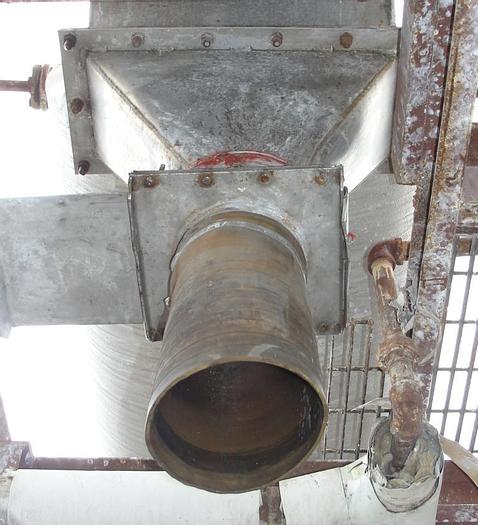 Used 12" x 128" LONG HOLLOW FLIGHT TWIN SCREW AUGER DRYER - S/S