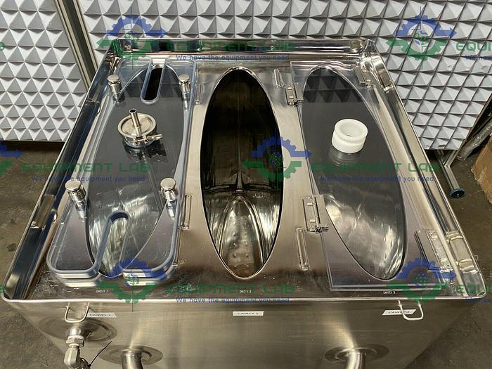 Used DCI Stainless Steel  Jacketed Triple Cavity Square Tank 65 PSI Jacket