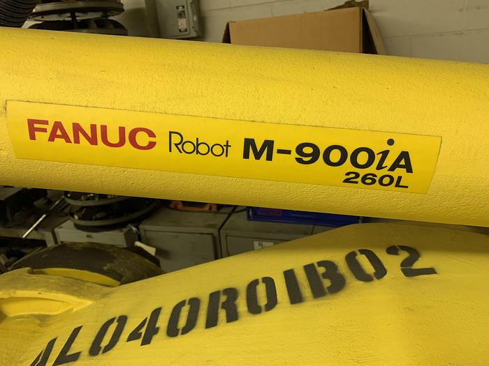 Used FANUC M900iA/260L 6 AXIS CNC ROBOT WITH R30iA CONTROLLER 260KG X 3100mm REACH