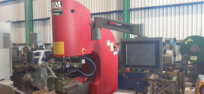 Used 2020 - 8 Ton Haeger 824 One Touch-4e Hardware Insertion Press