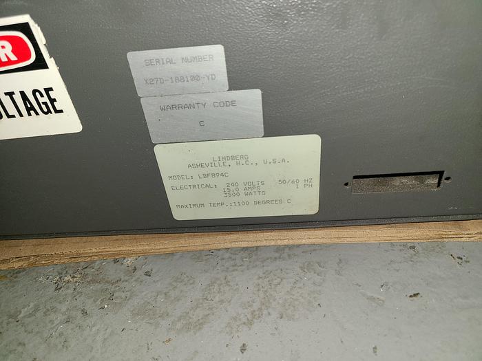Used Lindberg Heat Treating Oven