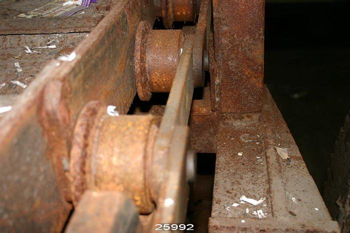 Used Mill Hill  Pulper Feed Conveyor, Approximately 43 Feet Long, 7 Feet Wide Between Sidewalls, 100 Inches Wide Overall, 7 Feet Tall. #25992