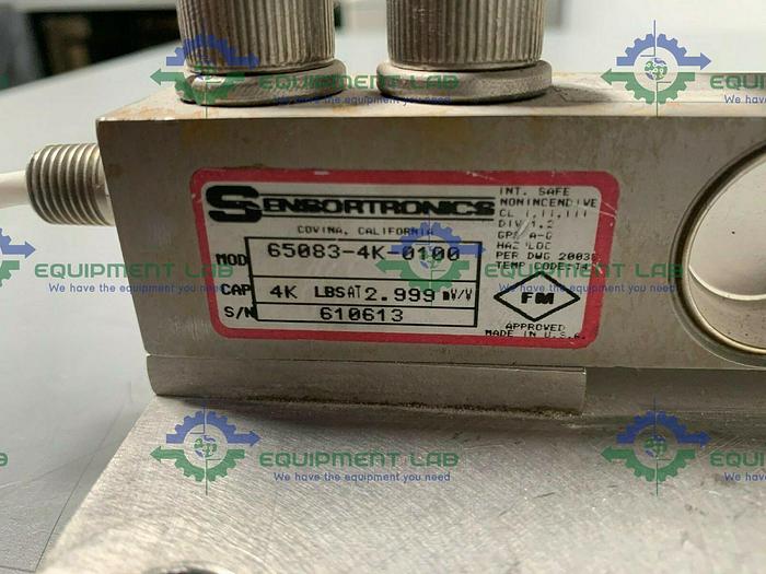 Used Lot of 3 Sensortronics Stainless Steel Load Cells 65083 Capacity 4000lbs