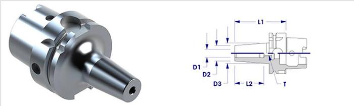 Command HSK63A - Shrink Fit - H4y3A0312 | 0.312 5/16 Thermolock USA GH108